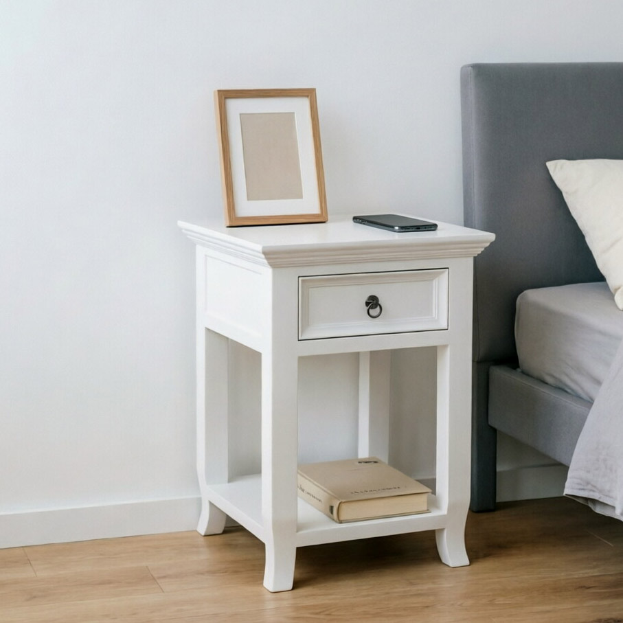 white nightstand
